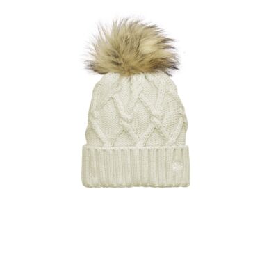 Faux Fur Pom Beanie Thumbnail