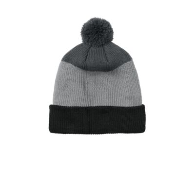 Cozy Striped Pom Beanie Thumbnail