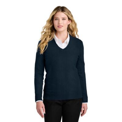 Women's Easy Care V Neck Sweater Thumbnail