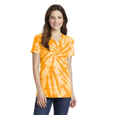 Women's Tie Dye V Neck Tee Thumbnail