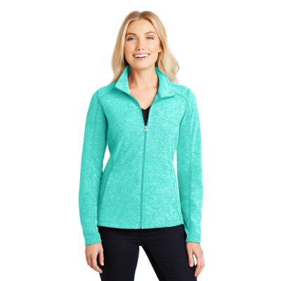 Women's Heather Microfleece Full Zip Jacket Thumbnail